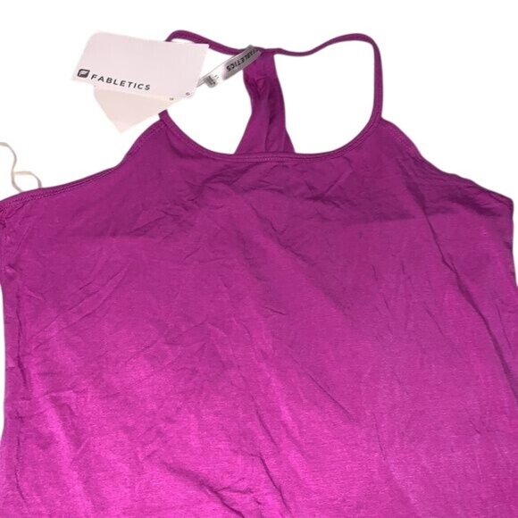 Fabletics Womens Magenta Halter Maxi Dress Medium - Picture 5 of 7